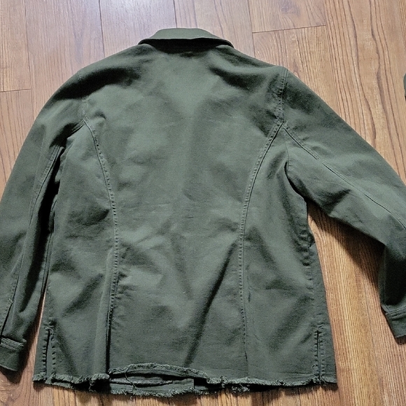 Chico's Dark Green Utility Jacket - Picture 7 of 8